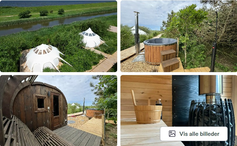 agger glamping med sauna vildmarksbad og vandsportsaktiviteter - thy havtornen 2
