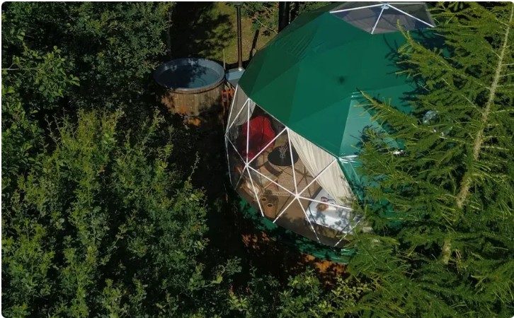 bøgebjerg dome kuppeltelt glamping 1