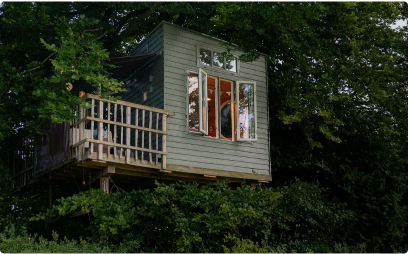det lille grønne hus - glamping i trætop 1