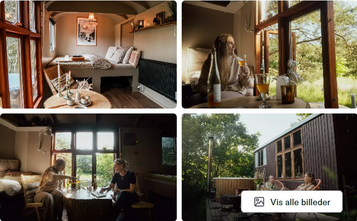 luksus skurvognen granly med vildmarksbad og skov - glamping 2