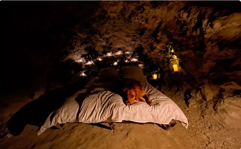 overnat i en grotte - anderledes overnatning 1