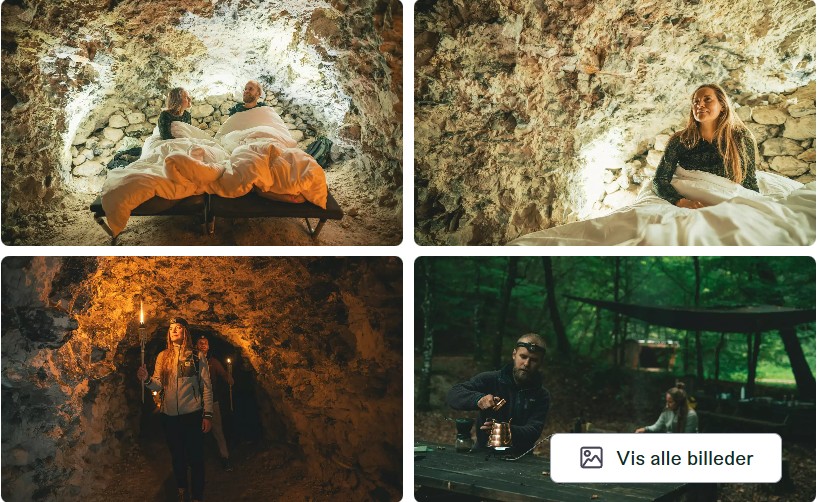 overnat i en grotte - anderledes overnatning 2