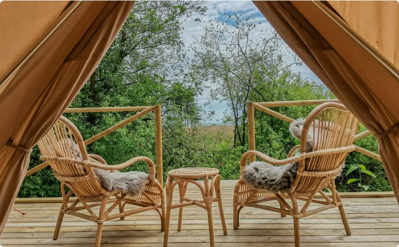 tipi nattergaleskjulet hos villa skovly - glamping 1