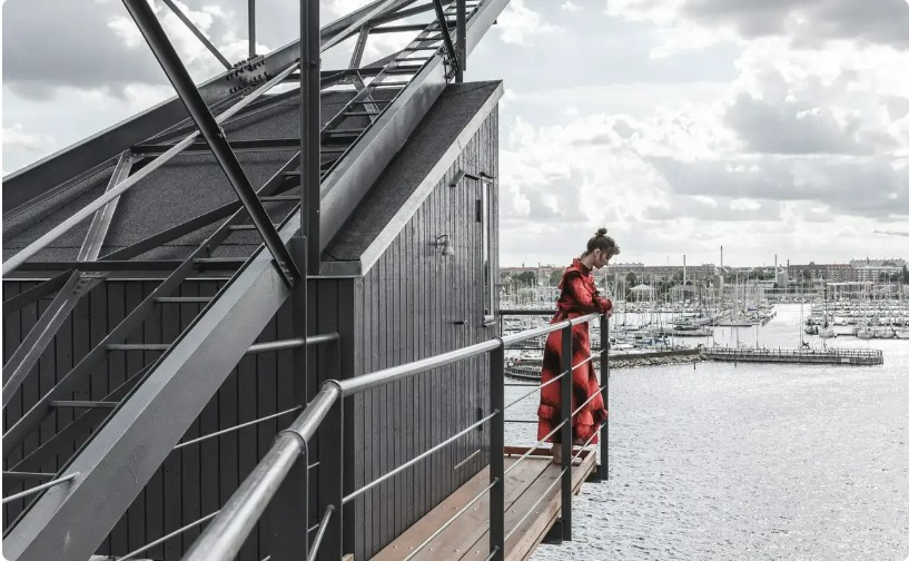 overnat i tidligere kulkran i Nordhavn